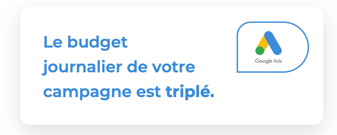 Budget triplé